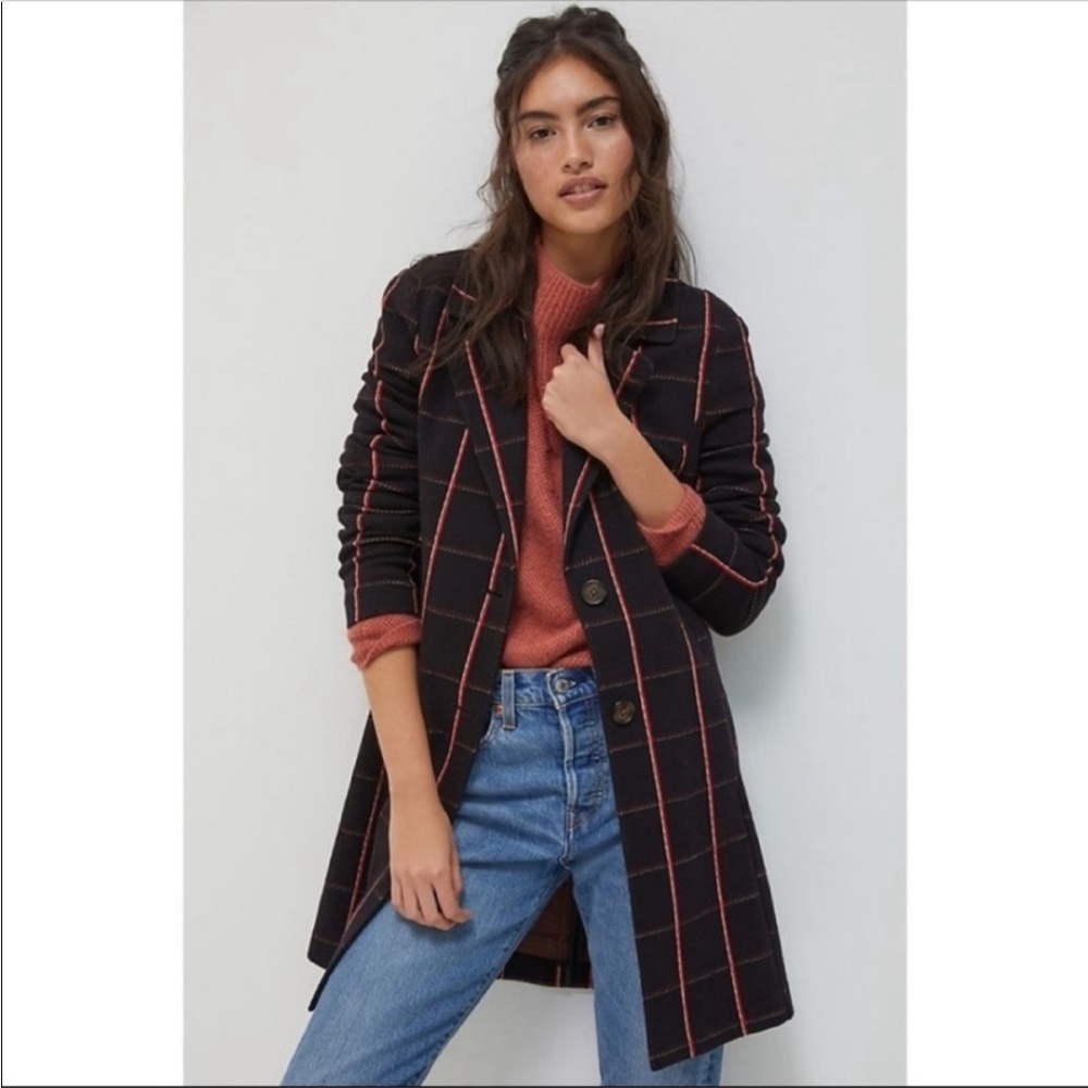 Anthropologie Avec Les Filles Sigrid Longline Blazer Size Small